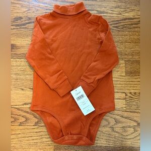 NWT Leverst Solid Rust Kids One Piece Turtleneck 2T